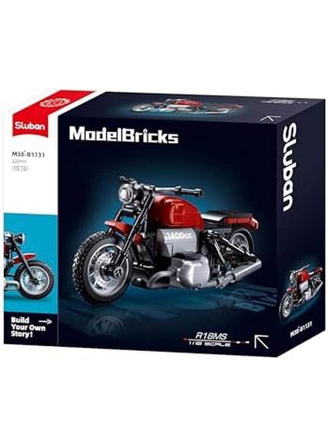 Sluban Power Bricks Series Motorcycle R18 Building Set 222 Pieces For Ages 10 Plus Years Old Red - Image 2