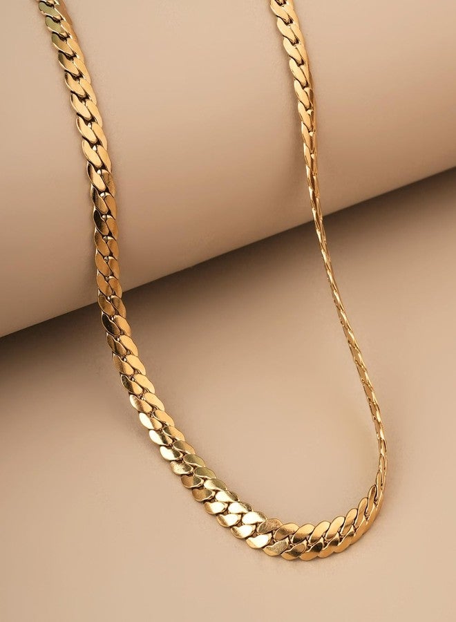 PALMONAS Thick Spiral Gold Chain Necklace for Mens - Waterproof & Anti-Tarnish - Image 2
