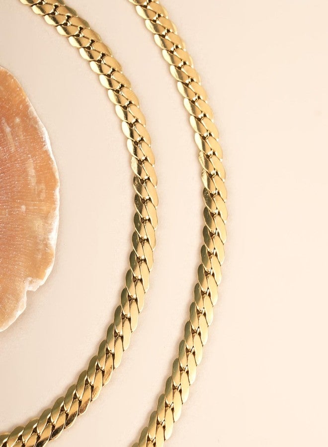 PALMONAS Thick Spiral Gold Chain Necklace for Mens - Waterproof & Anti-Tarnish - Image 4