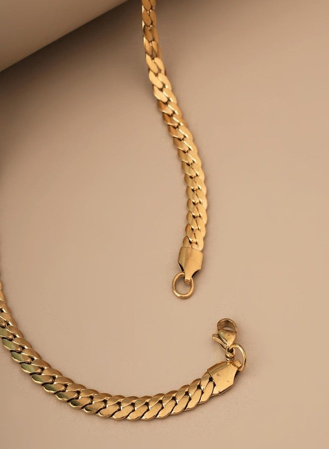 PALMONAS Thick Spiral Gold Chain Necklace for Mens - Waterproof & Anti-Tarnish - Image 3