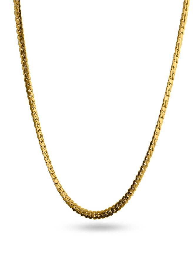 PALMONAS Thick Spiral Gold Chain Necklace for Mens - Waterproof & Anti-Tarnish - Image 1