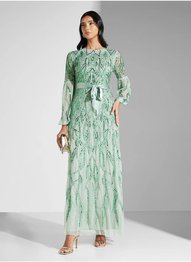 اميليا روز Sequin Embellished Dress