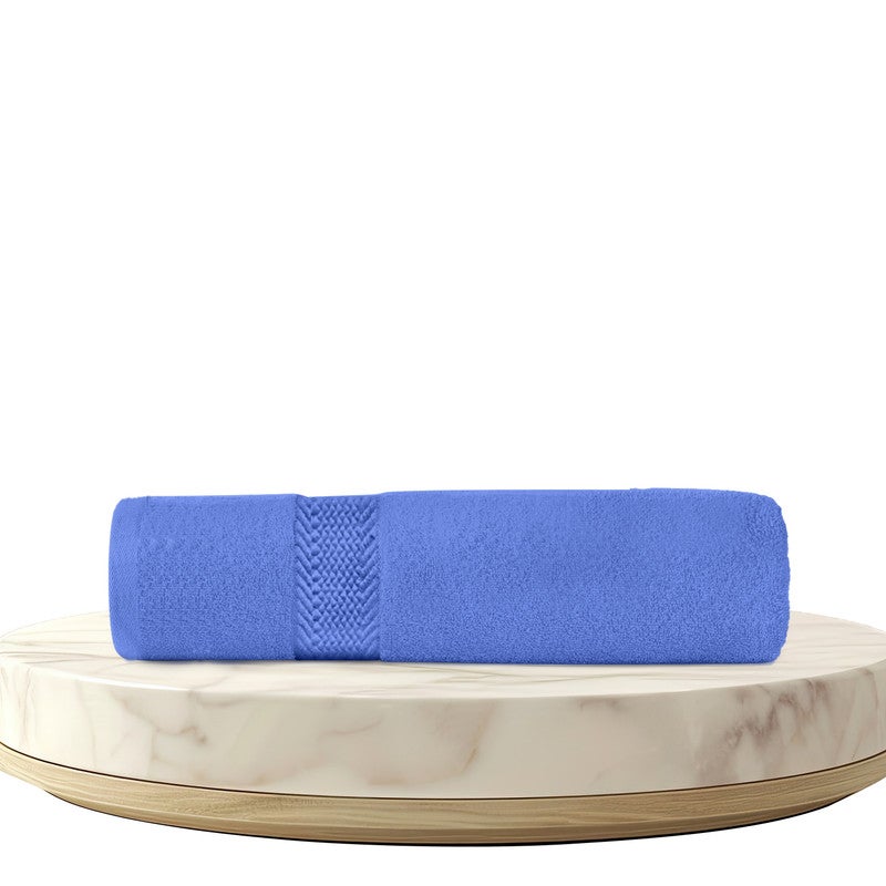 Rest منشفة حمام 1PC 100% قطن 70x140 سم ، 27x55 بوصة كبيرة جداً زرقاء ملكية 1PC منشفة حمام ناعمة وعالية الامتصاص جودة فائقة ناعمة - Image 1