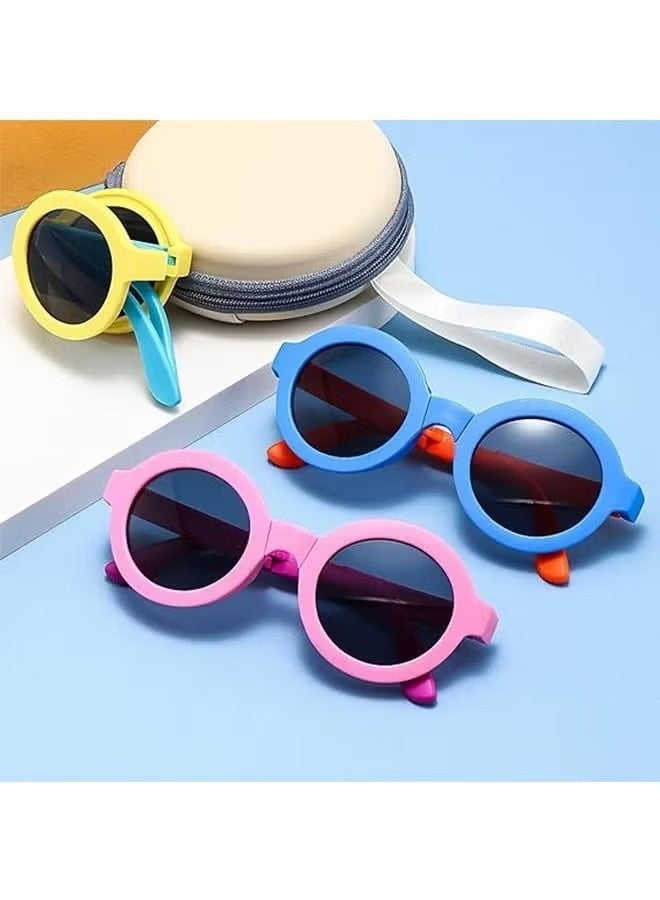 Kids Polarized Sunglasses 4 Pack - Foldable Toddler Sunglasses for Boys & Girls Age 2-14, UV Protection for Beach/Party/Outdoor Play, Baby to Youth Baseball Sunglasses (2-14 Years) - Image 4