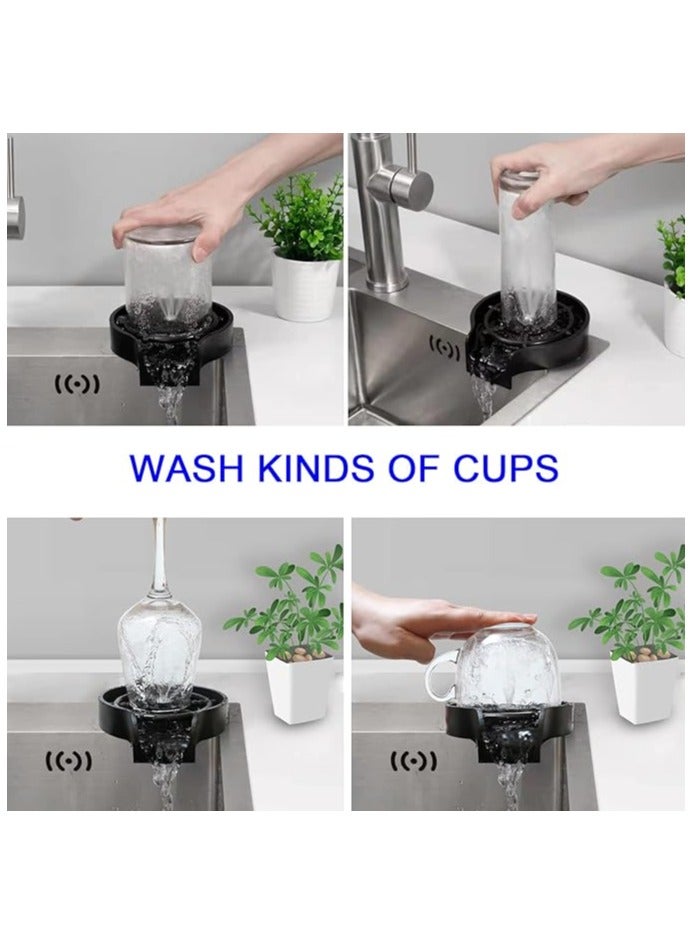 Glass Rinser for Kitchen Sink, Faucet Quick Cup Cleaning Rinser Accsssories for Ktchen Sink, Bar Glass Rinser, Cup Washer - Design may vary. - Image 4