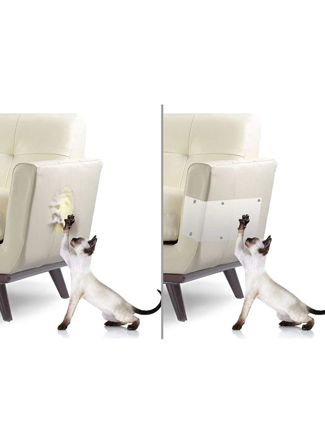 NIBEMINENT Stop And Avoid Scratches Protection For Sofa White 12x6inch