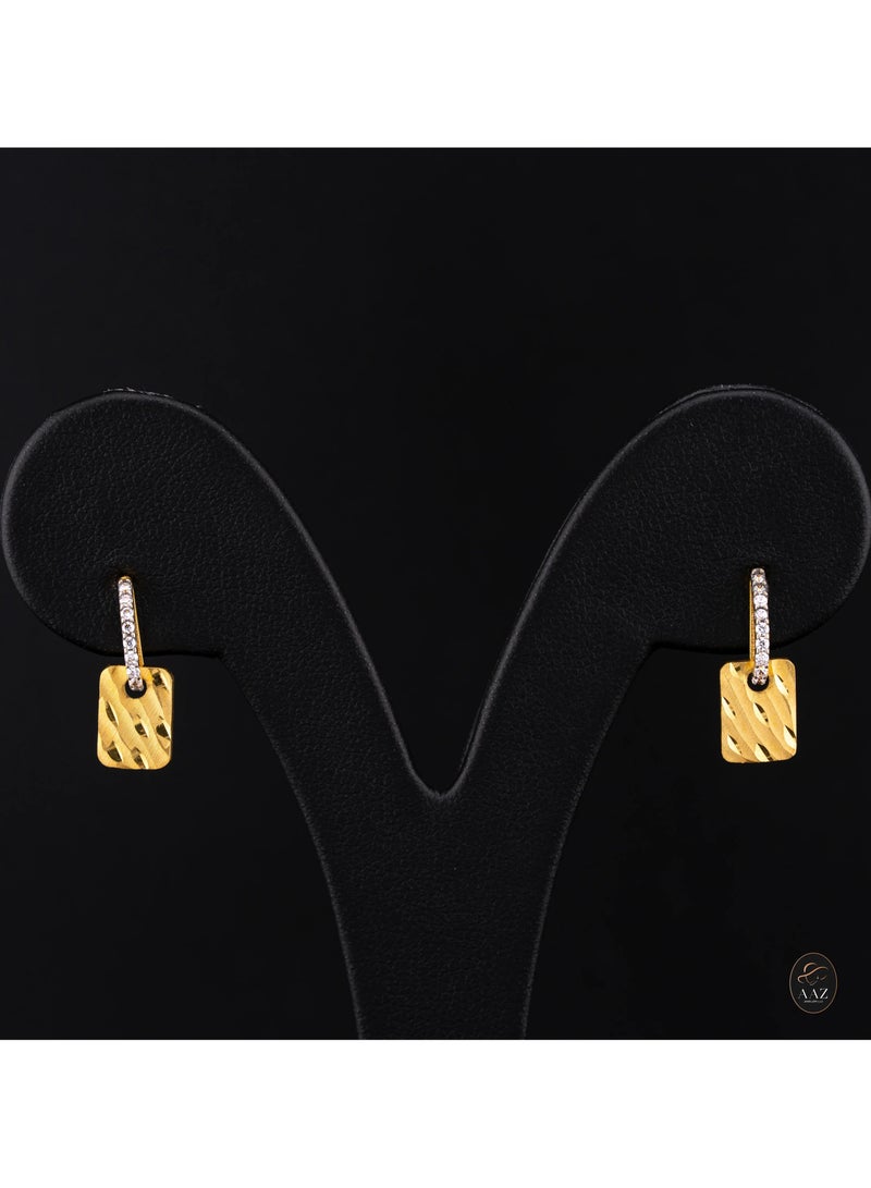 Shimmer 22K Gold Earrings