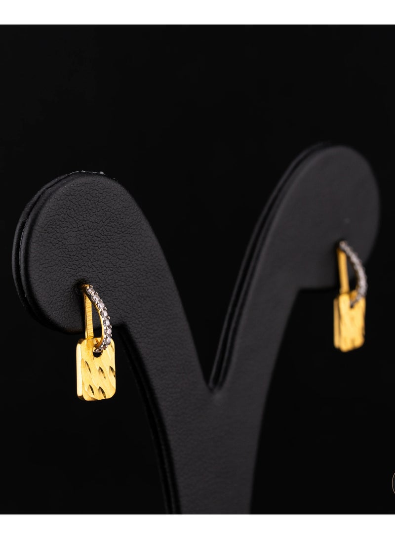 Shimmer 22K Gold Earrings