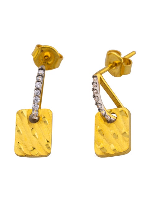 Shimmer 22K Gold Earrings