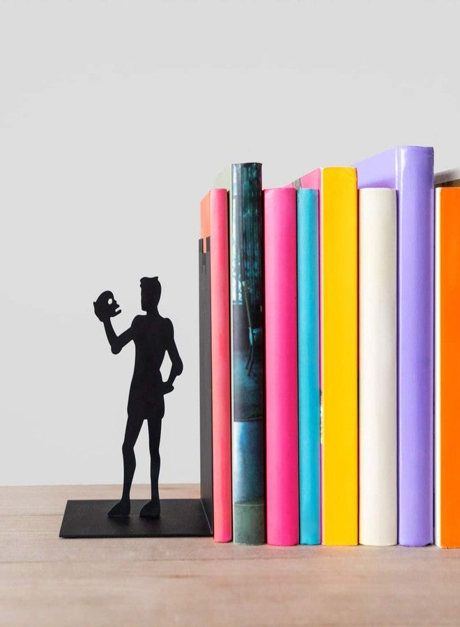 Balvi Hamlet Decorative Metal Bookend – Black Finish, Original Design, Ideal for Home and Office Décor, Sturdy and Stylish Book Holder, for Literature Lovers – Sujetalibros Hamlet - Image 5