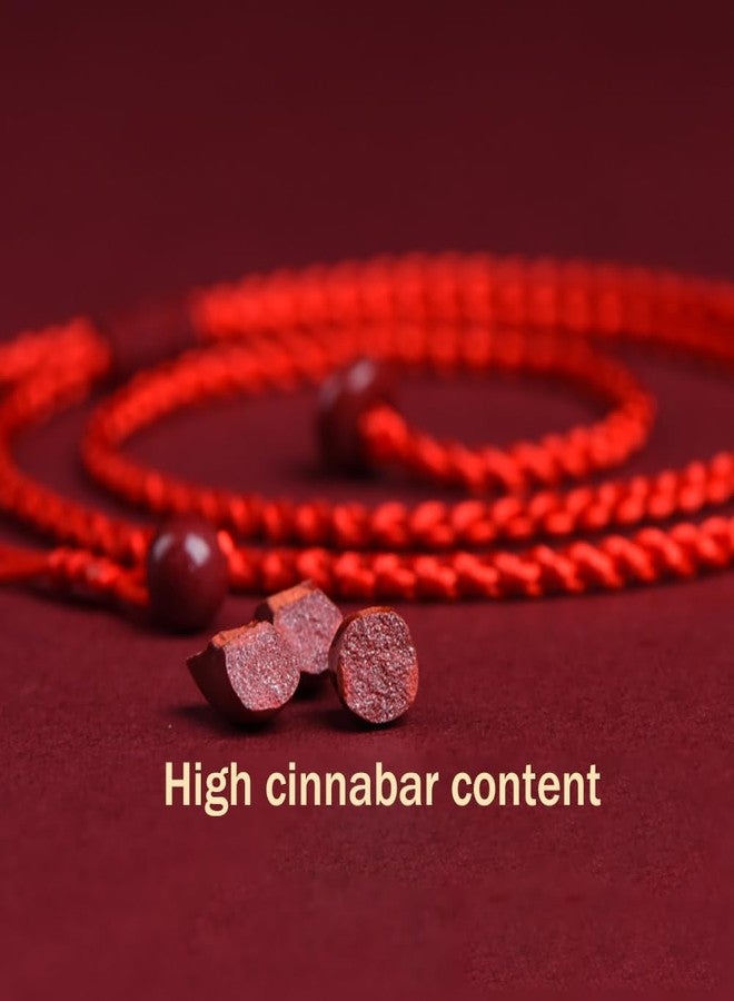 LJJCSFF Thin Waist Rope Braid Belt Chain Exotic Women Waist Belt Rope Chain Good Luck Belly Rope Red Cinnabar Chain with Tassel Bead Bell Feng Shui Wealth Amulet Zodiac Bracelet - Image 4