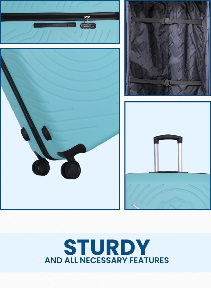 STARLIFE 3pcs ABS Hard Side Trolley Luggage Set Spinner Trolley Luggage Set with Number Lock - Image 4