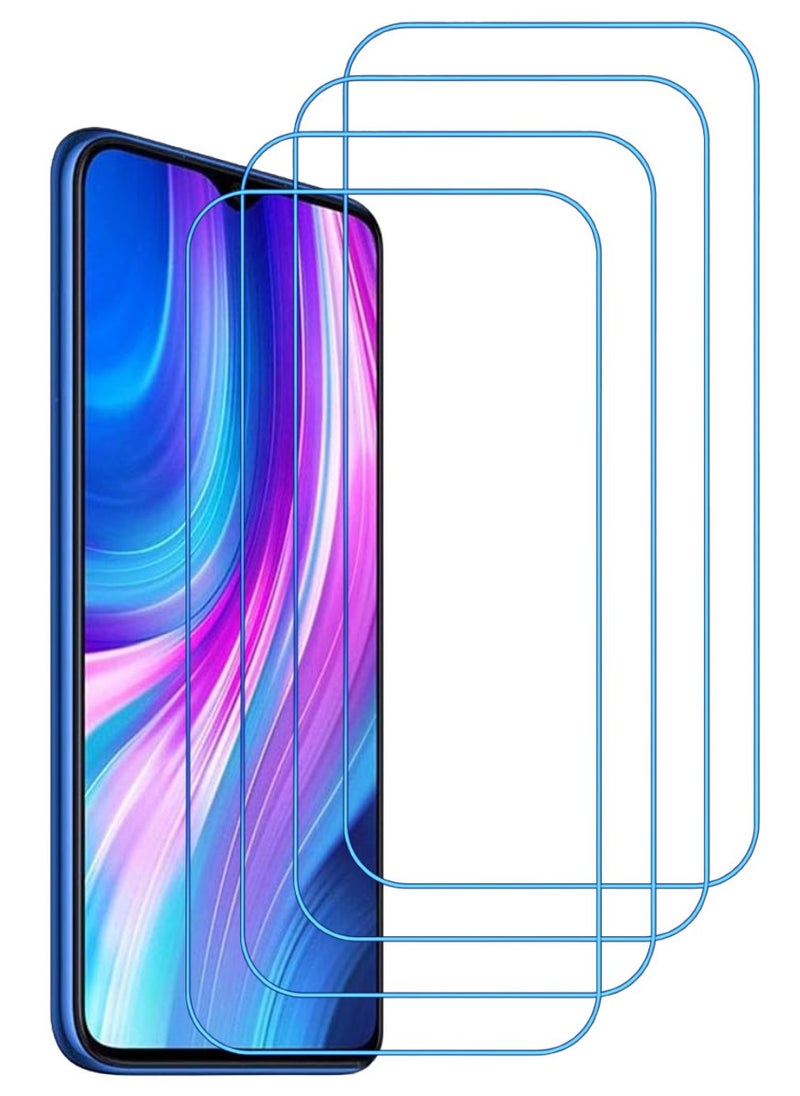 ACLIX 4 Pieces Antistatic ESD Dustproof Premium Quality High Definition Clear Tempered Glass Screen Protector Designed For Xiaomi Redmi Note 8 Pro - Image 1