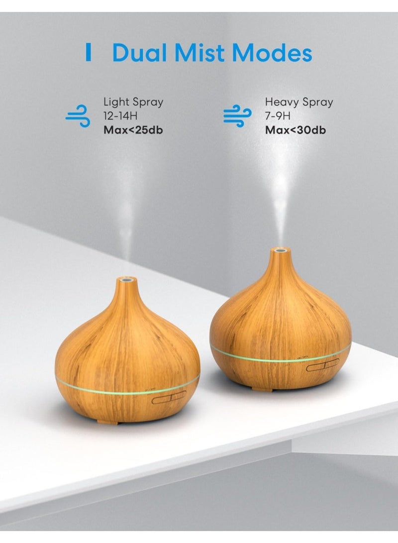 meross WiFi Oil Diffuser - Smart Ultrasonic Diffuser, Apple HomeKit Alexa Google for Home Bedroom Voice Control BPA-Free Ultra Quiet, Short Style-HomeKit Supported - Image 2