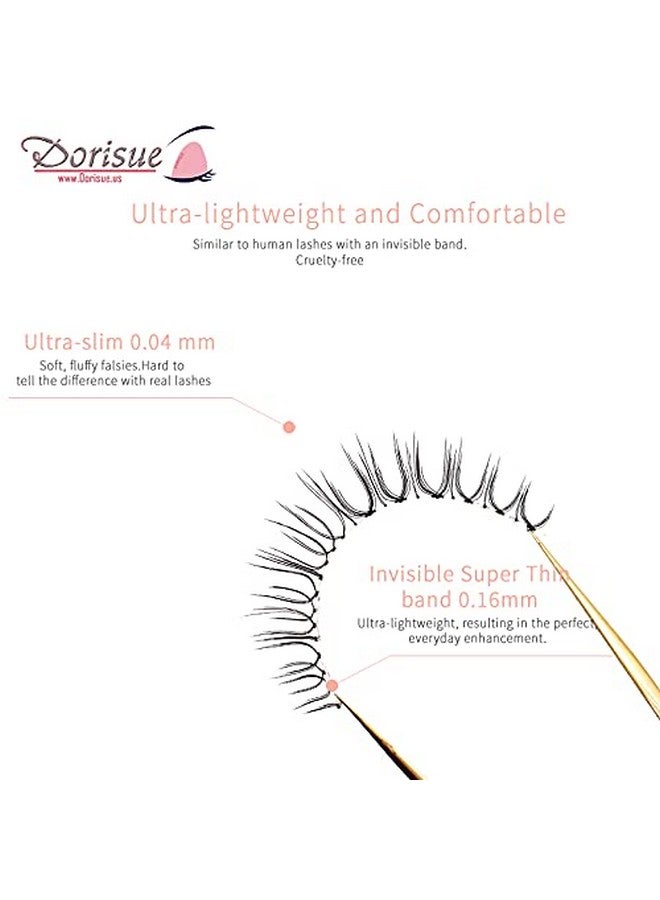 Dorisue Eyelashes Natural Look 3D Lightweight Natural Short Eyelashes Perfect For Everyday Lashes Handmade Lashes With Hight Quality 4 Pack E3 - Image 5