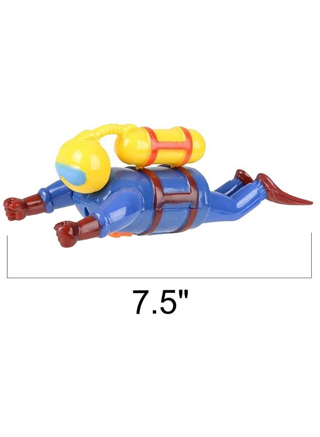 ArtCreativity Wind Up Bath Toys for Kids, Set of 2, Swimming Bath Toys, Water Scuba Diver, Fun Bathtub Toys for Kids, Underwater Party Favors for Boys and Girls, Goodie Bag Fillers - Image 3
