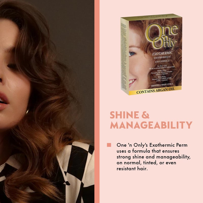 One N Only One 'N Only Exothermic Perm - At Home Hair Perm Kit with Argan Oil for Firm Curls - Self-Heating Formula for Comfort and Shine - Provides Manageability & Eliminates Odor (1 Kit) - Image 5