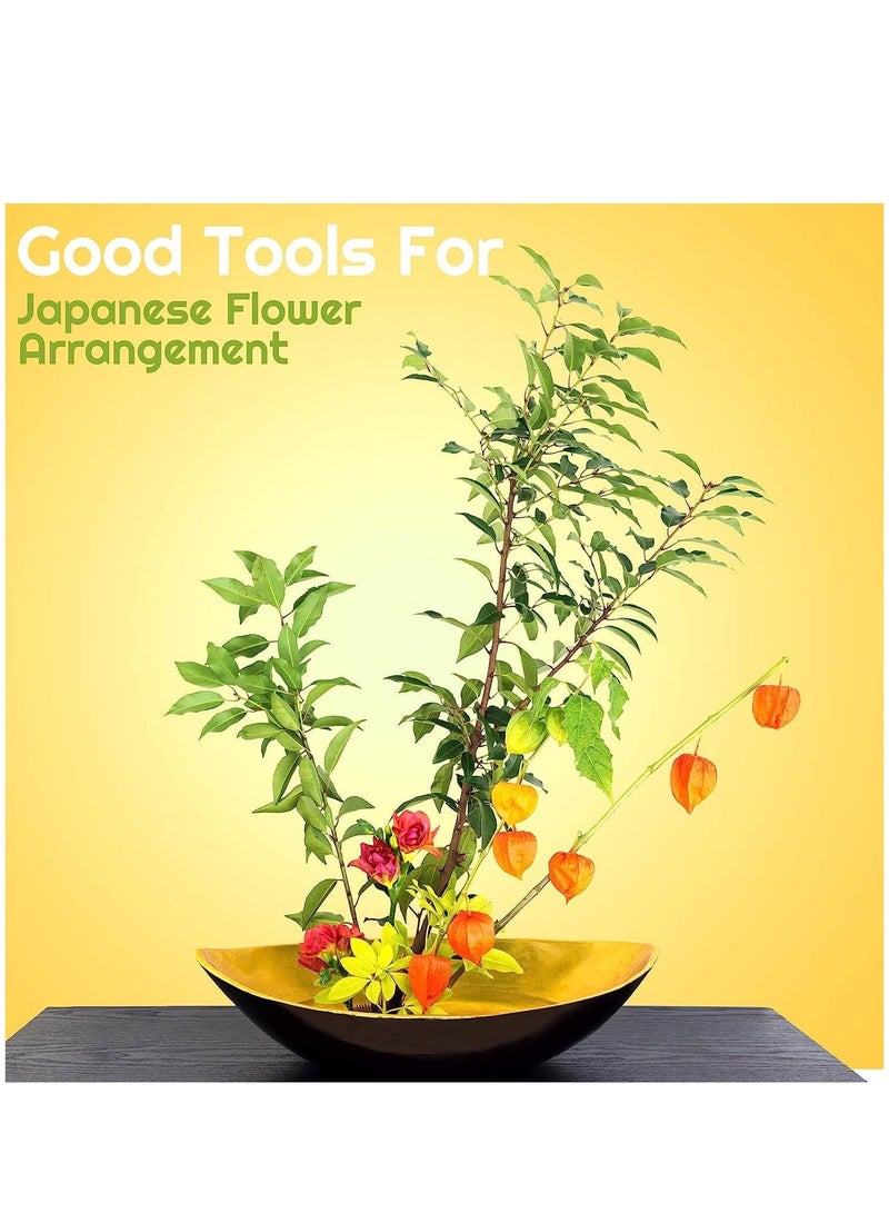 SYOSI 8 Pieces Plastic Floral Frogs Japanese Style Flower Vase Round Clear Flower Arranger Tool Pin Holder  - Image 4