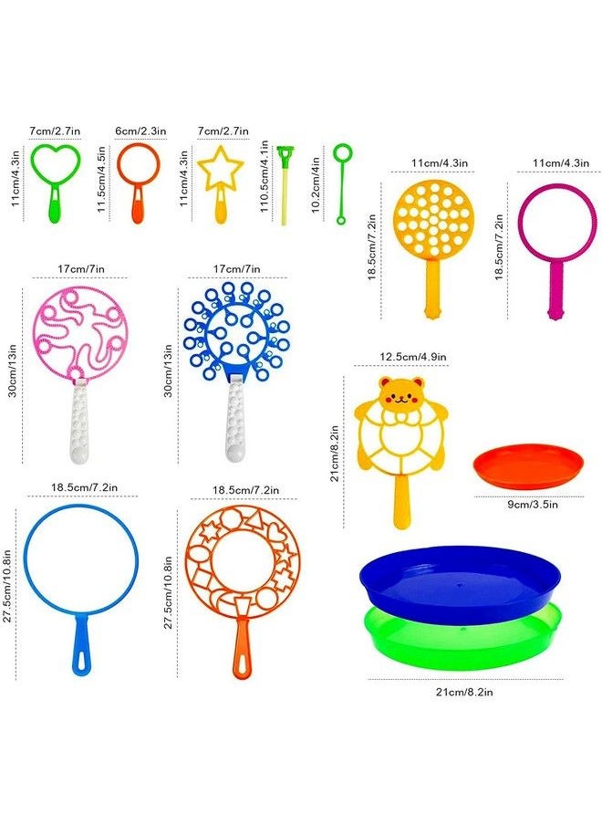 Bubble Wands Set 15 Pack Big Bubble Wand Toys With Tray Bulk Large Bubble Making Toys For Kids Summer Outdoor Bubble Toys & Also Gifts For Kids Birthday Games - pzsku/ZB90E82C8881E744B90DEZ/45/_/1692166638/14a617ec-7849-40e4-bb2f-abb3c7f1ff7b