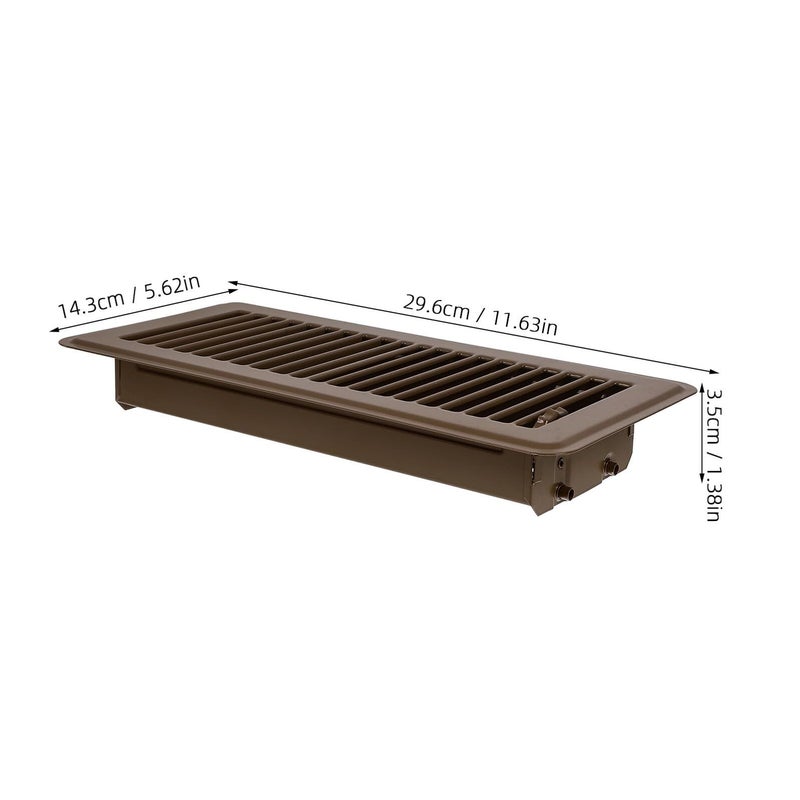 2pcs 4x10 Metal Floor Vent Covers Walkable Iron Grates HVAC Return Air Grille - Image 3