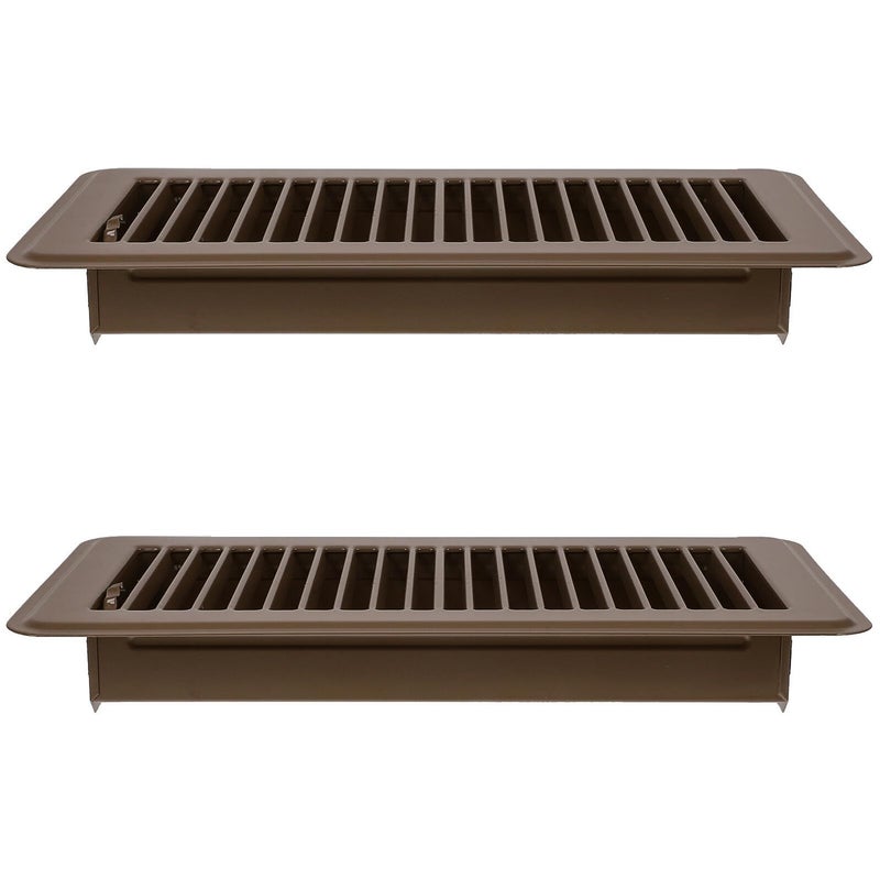 2pcs 4x10 Metal Floor Vent Covers Walkable Iron Grates HVAC Return Air Grille - Image 2