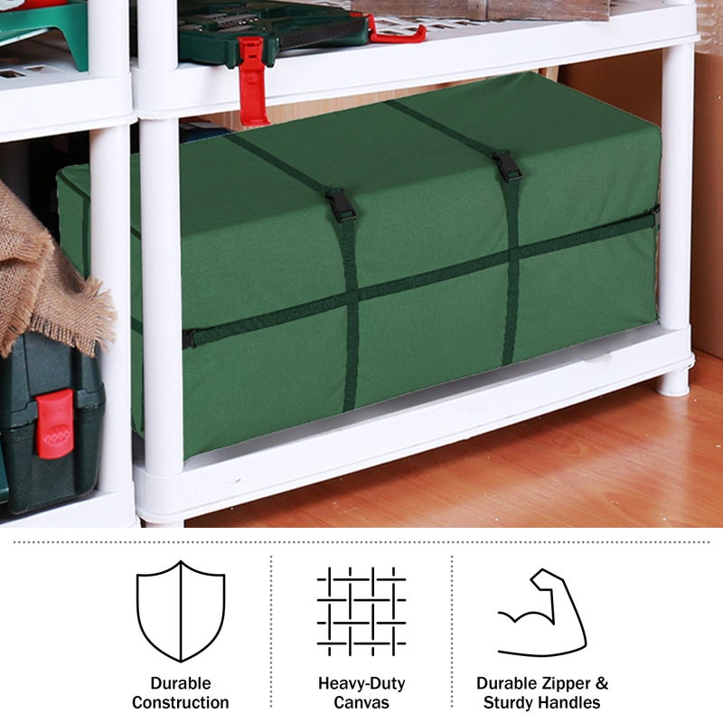 Elf Stor Christmas Tree Storage Bag - Storage Bags for 9FT Disassembled Artificial Trees, Seasonal Decor, Packing, Moving, and Home Organizer by Elf Stor (Green) - Image 4