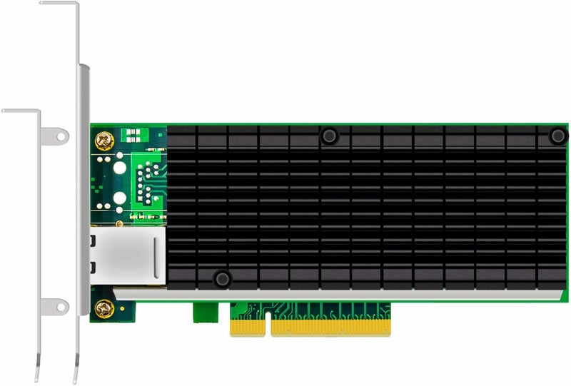 بطاقة شبكة GLOTRENDS ST7215 إيثرنت 10Gb RJ45 بمنفذ واحد مع وحدة تحكم Intel X540، واجهة PCIE 2.0 X8، تدعم نظام التشغيل Windows 11/10/Windows Server/Linux/ESX/VMware ESXi (لا تدعم نظام التشغيل Mac OS) - Image 1
