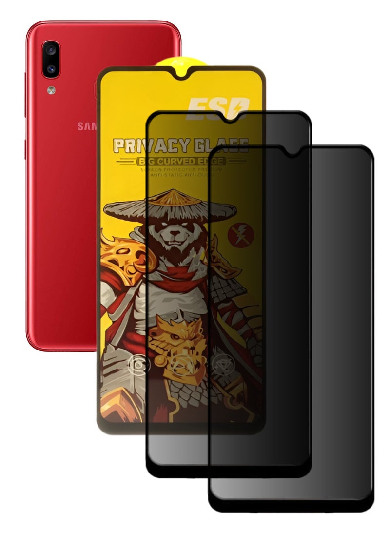 ESD 2 Pieces Tempered Dustproof Privacy Glass Screen Protector Compatible For Samsung Galaxy A20 - Image 1