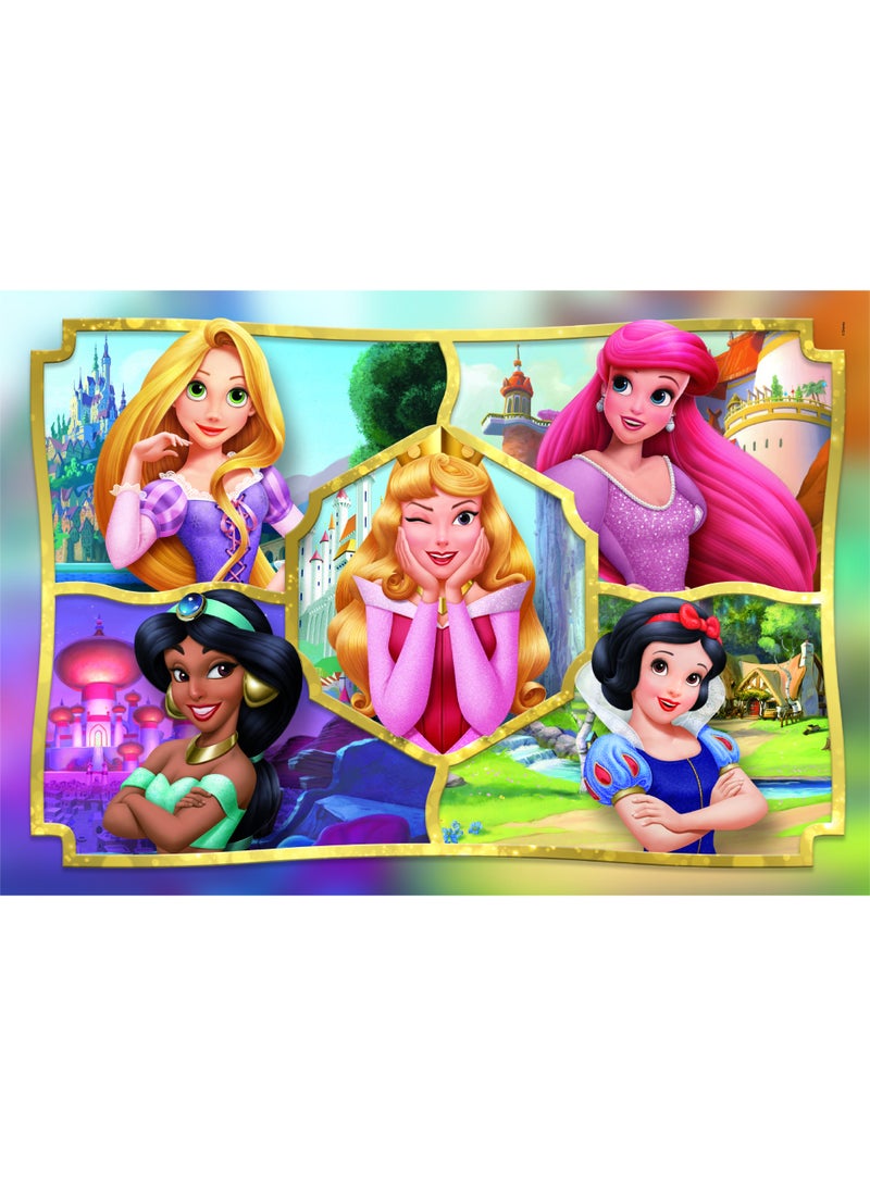 Clementoni Puzzle Disney Princess 2 Charmed 104-Pieces | Jigsaw Puzzle | Children's Puzzle | Preschool Learning Toys | Develops Problem Solving Skills | Made in Italy - Image 3