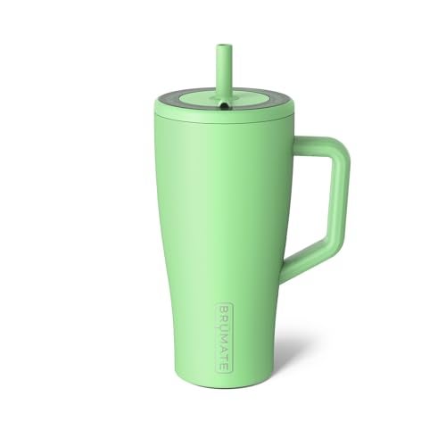BrÃ¼Mate BrüMate Era 30 oz Tumbler with Handle and Straw | 100% Leakproof Insulated Water Bottle Tumbler with Lid and Flexible SoftSip Straw | Made of Stainless Steel | Cup Holder Friendly | 30oz (Kiwi) - Image 1