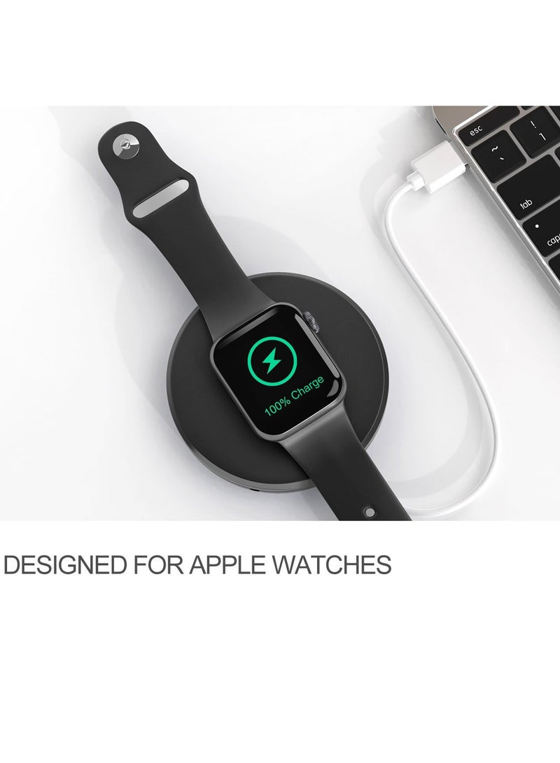 SYOSI for Apple Watch Charger Stand Charging Cable Organizer Portable Charging Station Management Dock Holder Compatible with Apple Watch Series 6/SE/5/4/3/2/1, Travel Dock Holder for iwatch - Image 4