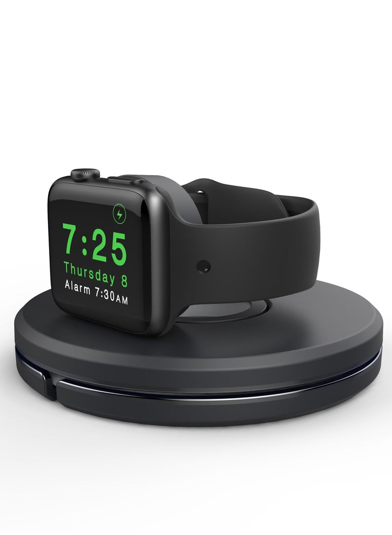 SYOSI for Apple Watch Charger Stand Charging Cable Organizer Portable Charging Station Management Dock Holder Compatible with Apple Watch Series 6/SE/5/4/3/2/1, Travel Dock Holder for iwatch - Image 3