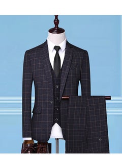 KUYING New Slim Fit Suit Three Piece Set  - Image 1
