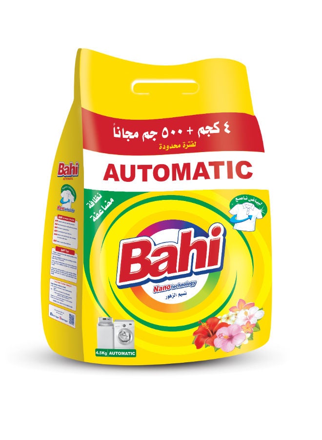 مسحوق غسيل برائحة نسيم الزهور 4 كجم + 500 جم