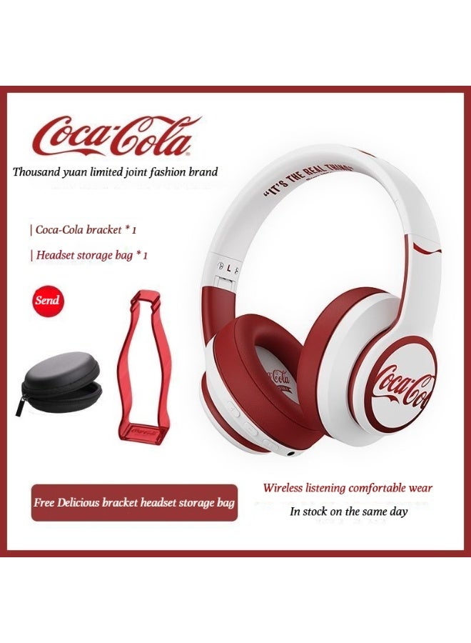 كوكا كولا T05 سماعات الرأس اللاسلكية بلوتوث -تصميم إلغاء الضوضاء في الأذن للياقة البدنية، الدراسة، مناسبة لكل من الرجال والنساء - Image 1