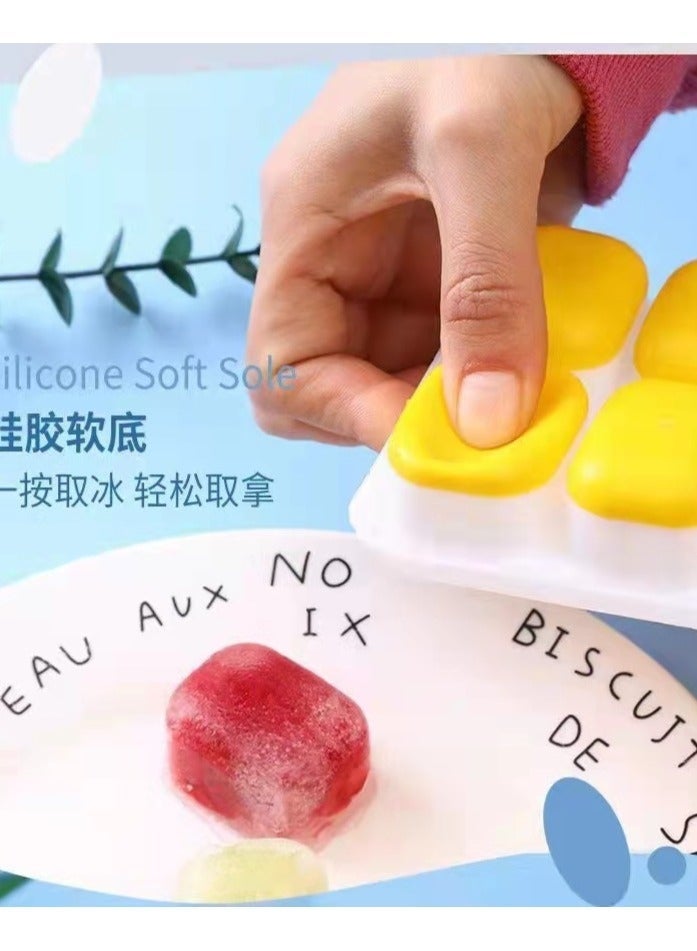 Three-Piece Silicone Ice Cube Trays with Lids 🧊 Easy Release, Stackable & BPA-Free - Image 4