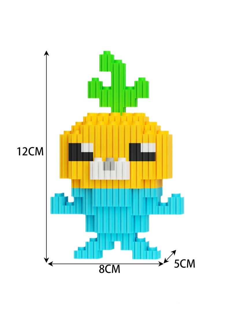 Miniature Small Particle Puzzle Building Blocks Gift Children's Educational Toy Puzzle (Small Carrot) - Image 2