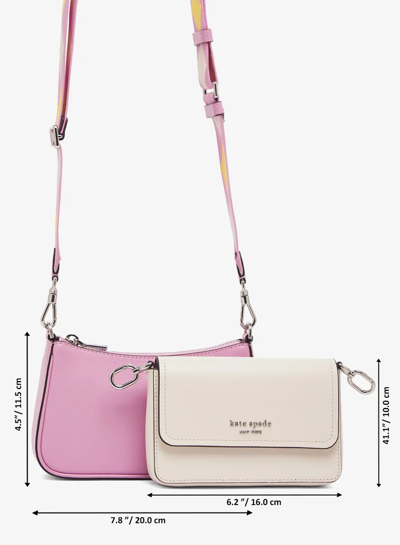 Kate Spade Logo Detail Flap Over Crossbody