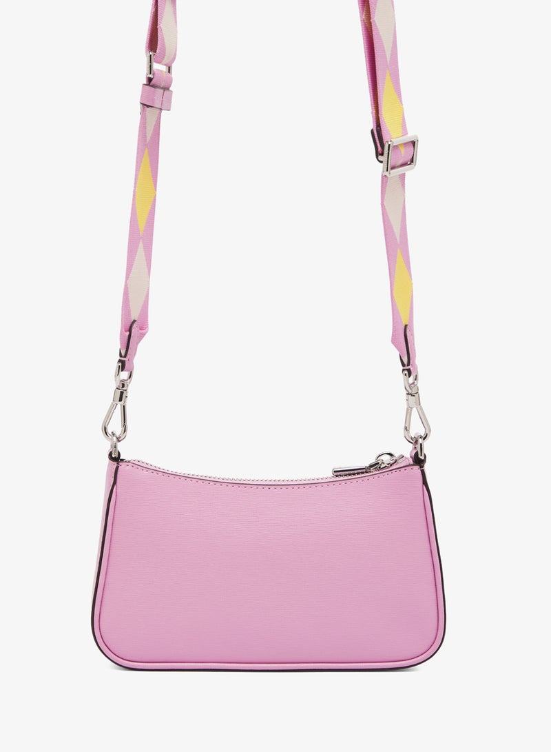 كيت سبيد حقيبة كروس بودي بغطاء مزين بشعار - Image 2