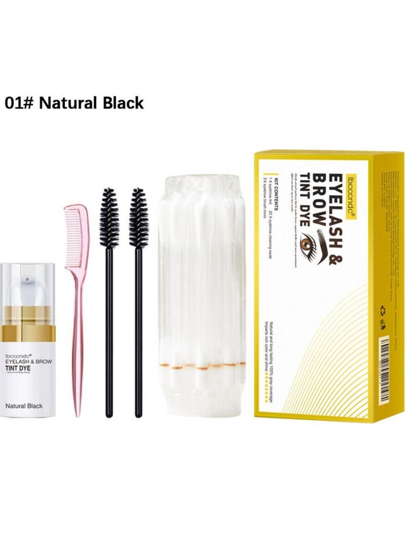 ibcccndc - Eyebrow Eyelash Color Kit Eyebrow Dye Kit DIY Brow Eyelash Tint Eyebrow Tint Kit Professional Sweatproof Long Lasting Lash Brow Coloring Kit Lashes Eyebrow Color - Image 1