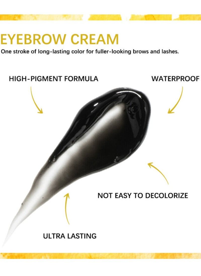 ibcccndc - Eyebrow Eyelash Color Kit Eyebrow Dye Kit DIY Brow Eyelash Tint Eyebrow Tint Kit Professional Sweatproof Long Lasting Lash Brow Coloring Kit Lashes Eyebrow Color - Image 1