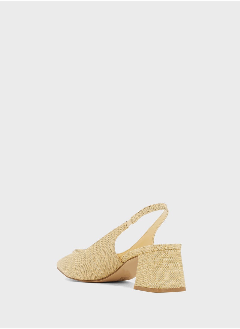 GUESS Ankle Strap Pointed Toe Mid Heel  Pumps  - Image 3