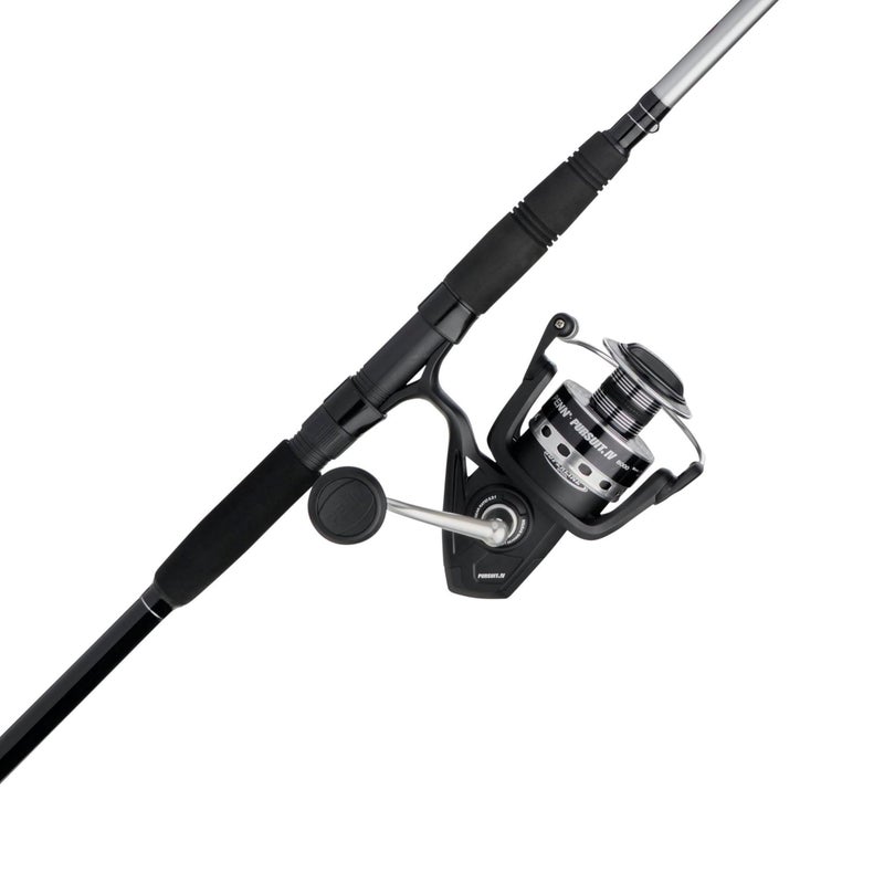 PENN 7â€™ Pursuit IV 2-Piece Fishing Rod and Reel (Size 4000) Nearshore/Offshore Spinning Combos, 7â€™, 1 Graphite Composite Fishing Rod with 5 Reel, Durable and Lightweight, Black/Silver - Image 1