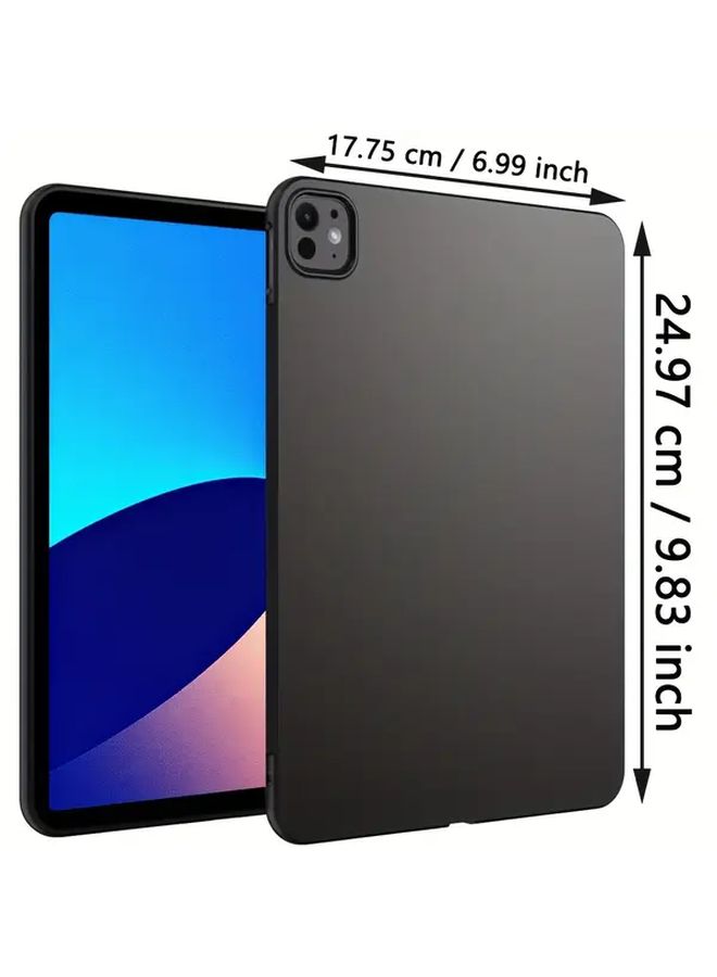 iPad Pro 11 Inch M4 Case Slim Lightweight Soft Cover Anti Scratch Protection Minimalist Black - Image 2