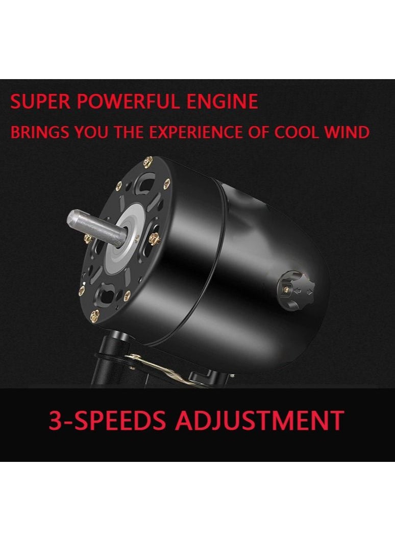 SUNRISE - Industrial Fan Wall Fan High Velocity Metal Wall Mounted Fan 20inch 80W Heavy Duty Industrial Use 3 Speed With Aluminum High Speed Blades Oscillating For Warehouse Open-Air Restaurant - Image 1