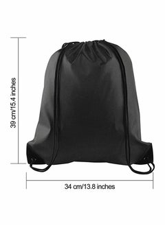 SYOSI 2 Pack Drawstring Backpack Bags String Backpack Bulk Tote Sack Cinch Bag Sport Bags, for School Gym Traveling Yoga Beach Storage Gift  - Image 2