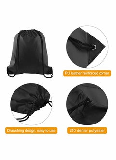 SYOSI 2 Pack Drawstring Backpack Bags String Backpack Bulk Tote Sack Cinch Bag Sport Bags, for School Gym Traveling Yoga Beach Storage Gift  - Image 3