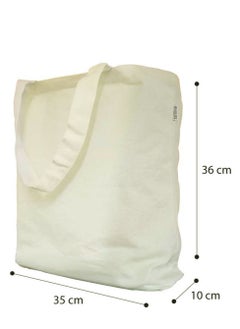 giftex Pack of 2pcs 280 GSM Cotton Canvas Shopping Bags  - Image 2