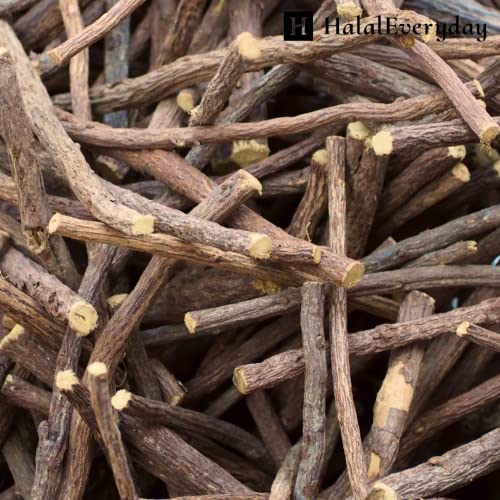 HalalEveryDay African Chew Sticks - Natural Licorice Root Sticks - 100 grams (1/4 lb) Approximately 10-15 Pieces - Assorted Length - All Natural, Vegan, Halal - Image 4