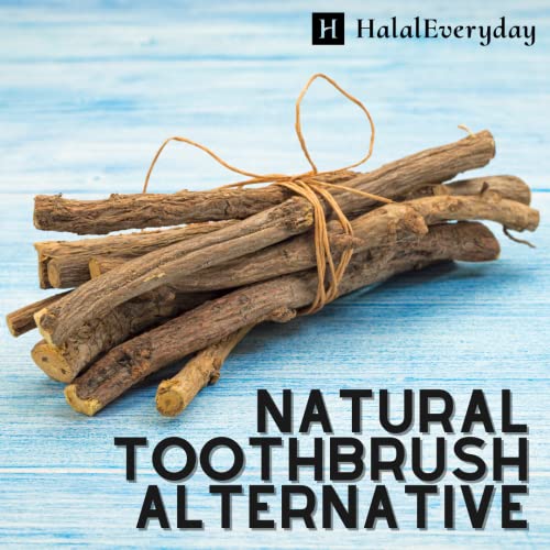 HalalEveryDay African Chew Sticks - Natural Licorice Root Sticks - 100 grams (1/4 lb) Approximately 10-15 Pieces - Assorted Length - All Natural, Vegan, Halal - Image 3